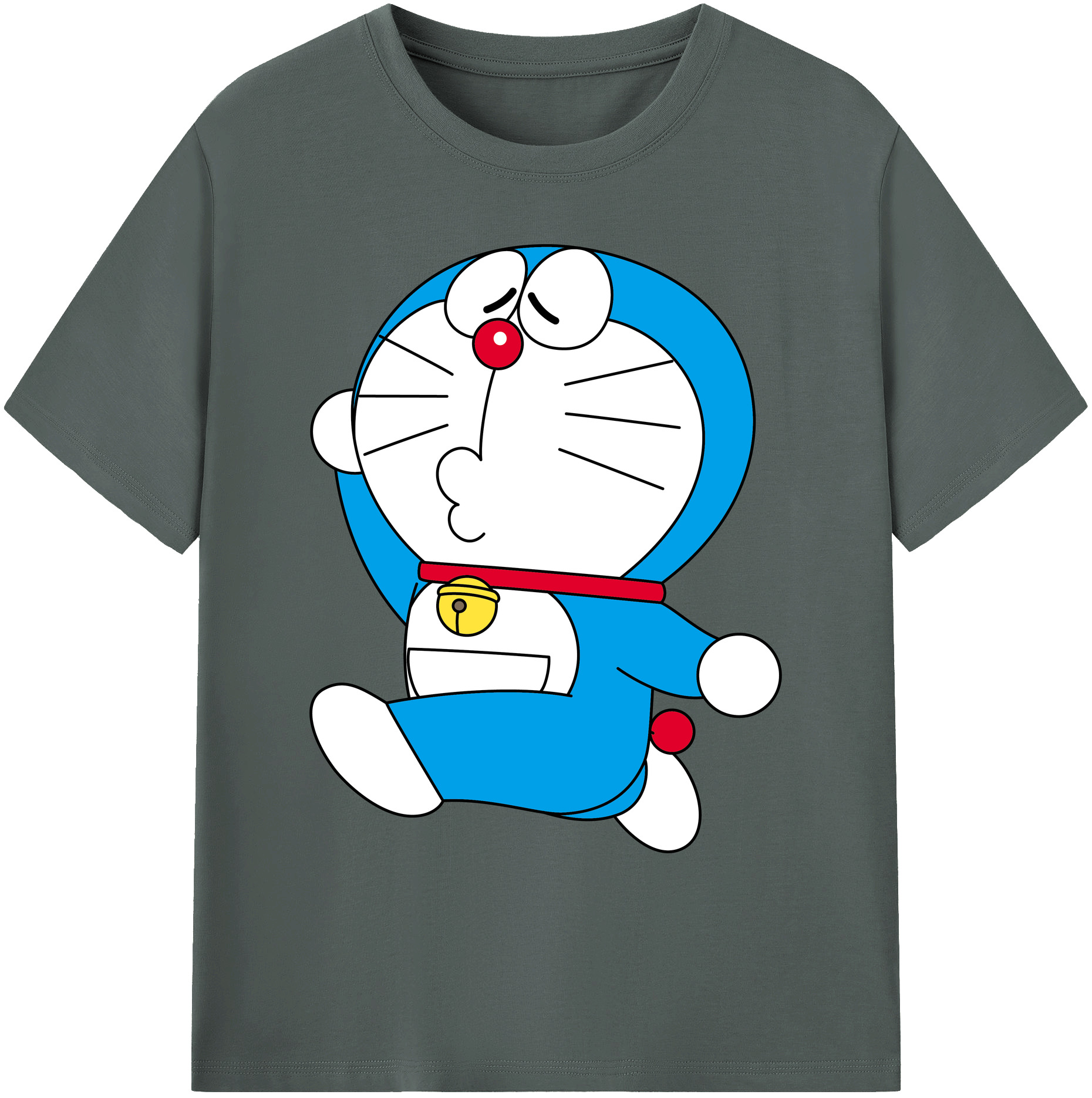 （画像用） ドラえもん Doraemon 綿100％ メンズ半袖Tシャツ｜肌触りやわらか＆通気性